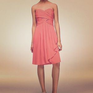 David’s Bridal Crinkle Chiffon Dress